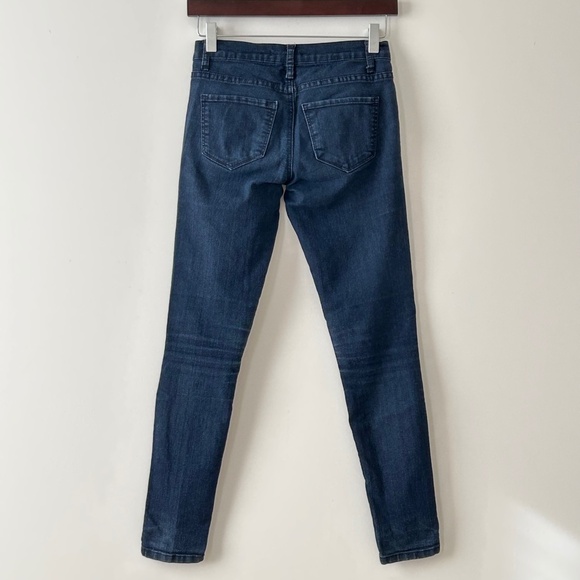 Forever 21 Dark Blue Skinny Jeans Size 24 - Picture 8 of 16